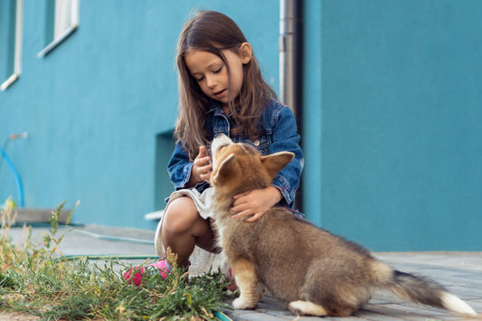 Why should children grow up with cats or dogs