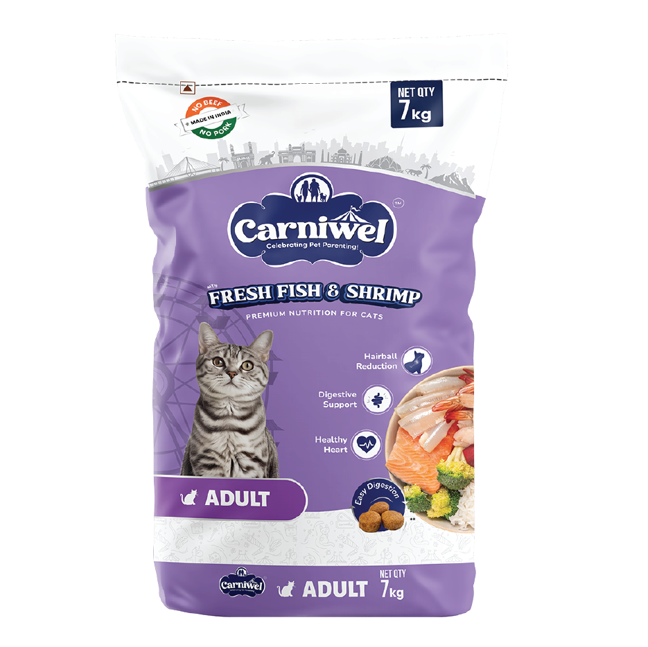 Carniwel with Fresh Fish & Shrimp, Dry Cat Food, Adult