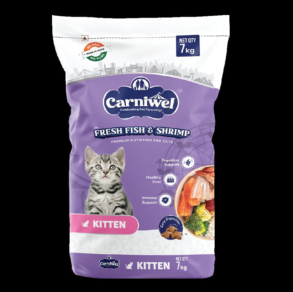 Carniwel with Fresh Fish & Shrimp, Dry Cat Food, Kitten