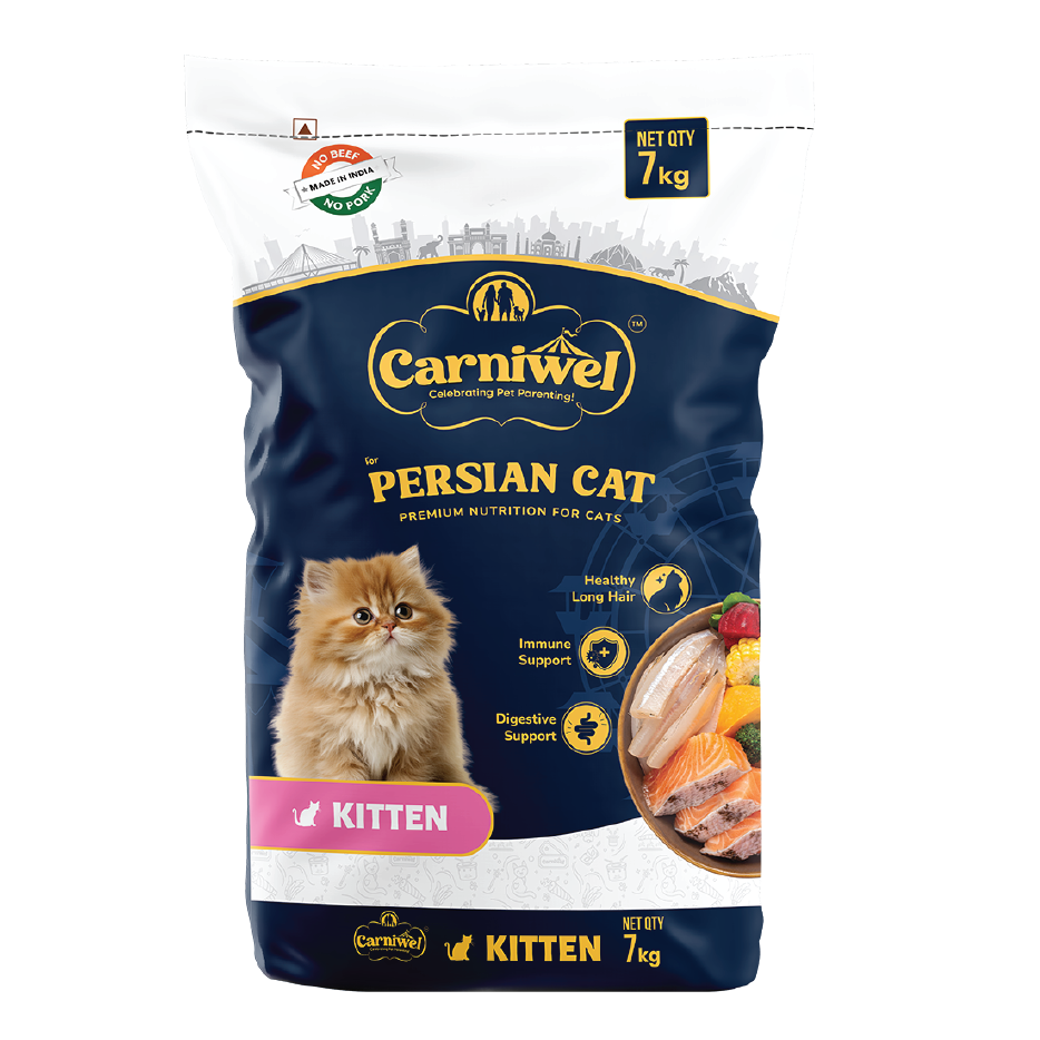 Carniwel Dry Persian Cat Food with Fresh Sardines & Krill, Kitten