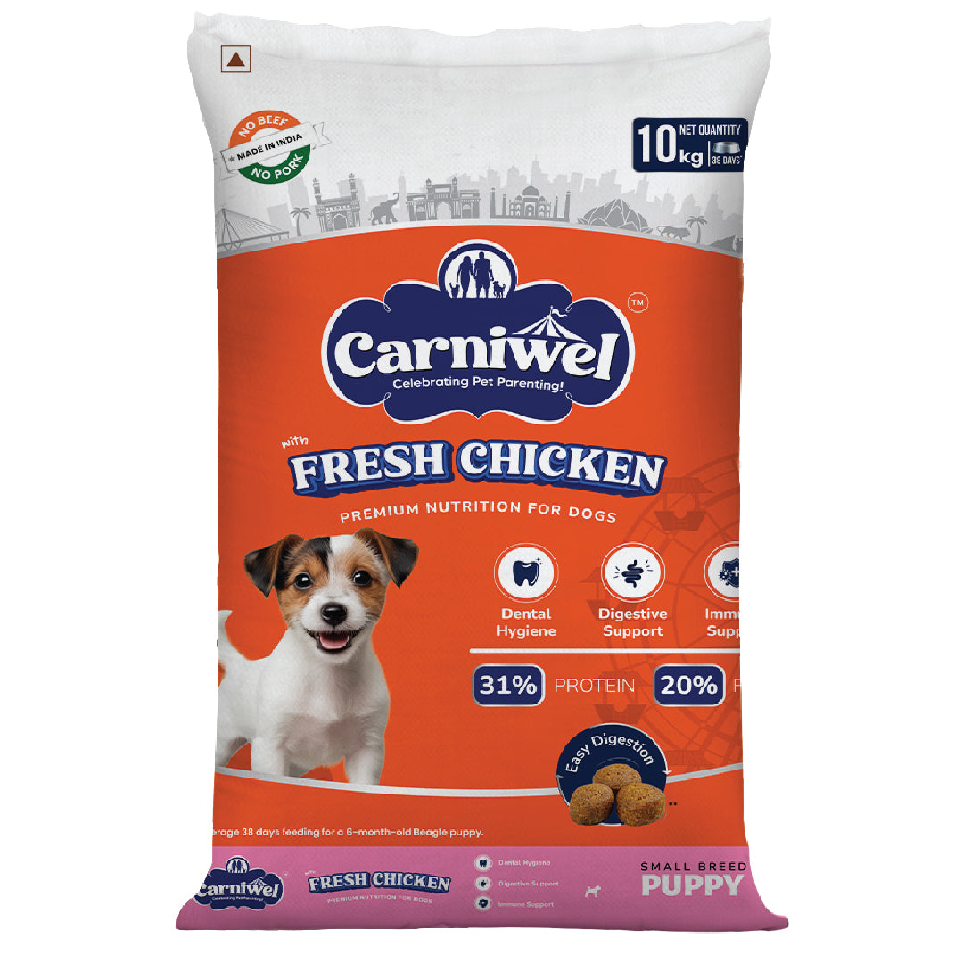 Carniwel with Fresh Chicken, Dry Dog Food for Small Breed, Puppy
