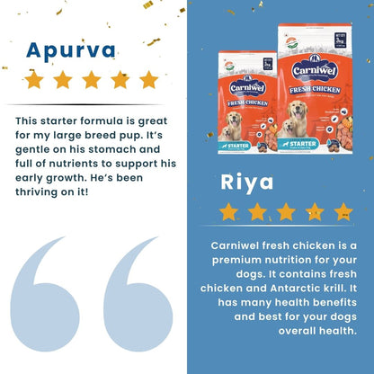 Carniwel Chicken Dog Food Reviews – Best dog food enriched with fresh chicken and antarctic krill. A top choice for the best pet food.