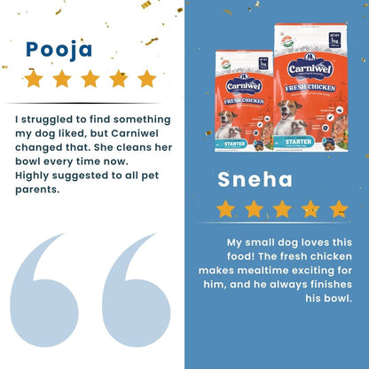 Carniwel Chicken Dog Food Reviews – Best dog food enriched with fresh chicken and antarctic krill. A top choice for the best pet food.