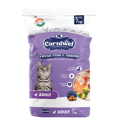 Carniwel with Fresh Fish & Shrimp, Dry Cat Food, Adult