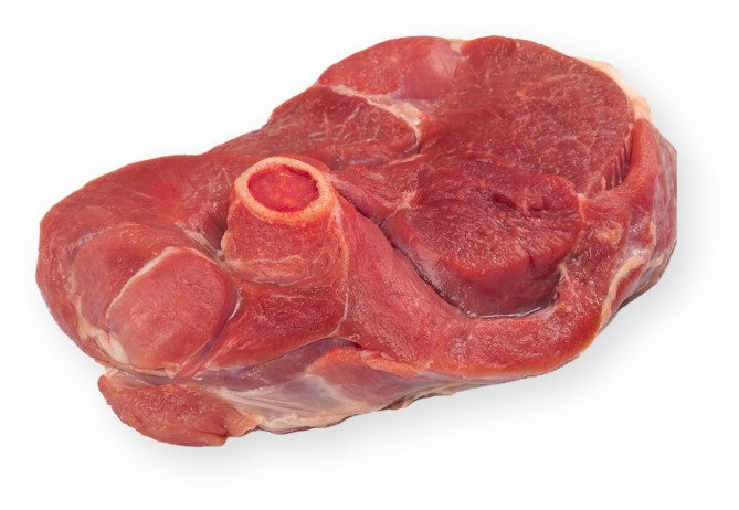 Carniwel Ingredients - Raw meat on a white background