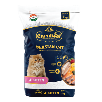 Carniwel Dry Persian Cat Food with Fresh Sardines & Krill, Kitten