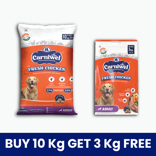 Carniwel Dry Dog Food with Fresh Chicken for Large Breed, Adult