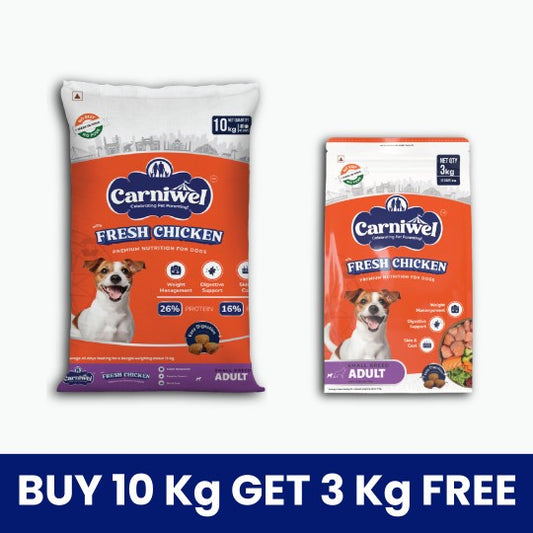 Carniwel Dry Dog Food with Fresh Chicken for Small Breed, Adult