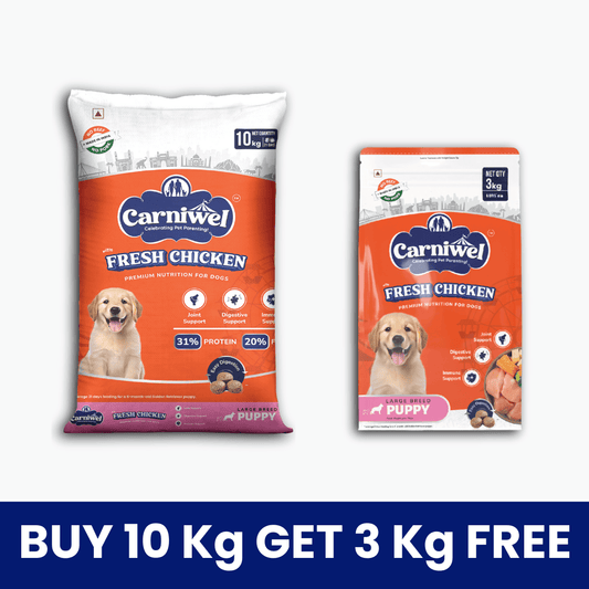 Carniwel Dry Dog Food with Fresh Chicken for Large Breed, Puppy