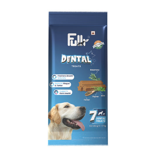 Fullr Dental Treats, Oral Care Dog Treats for Gum Health, 7 Sticks, 175g