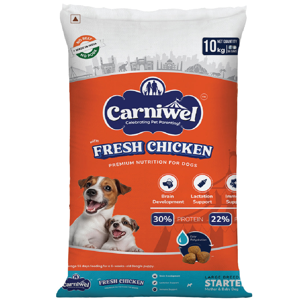 Carniwel Fresh Chicken Dry Dog Food for Small Breed Dog Starter dog