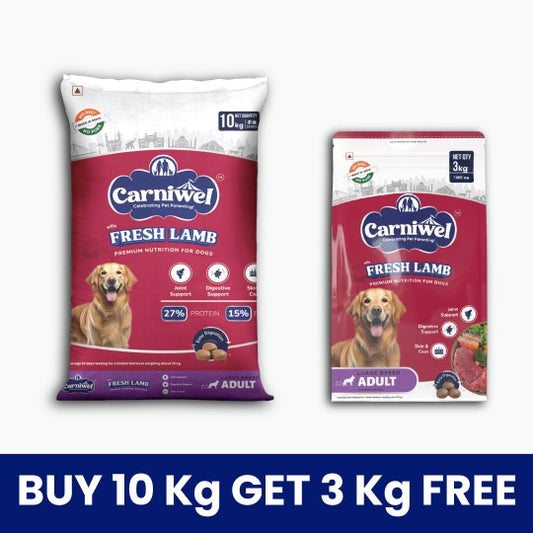 Carniwel Dry Dog Food with Fresh Lamb for Large Breed, Adult