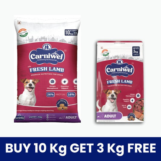 Carniwel Dry Dog Food with Fresh Lamb for Small Breed, Adult