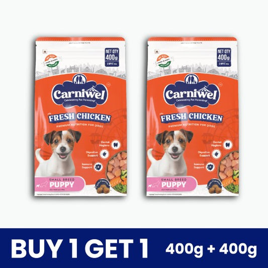 Carniwel Fresh Chicken Dog Food, Puppy | Small Breed (Pack of 2)