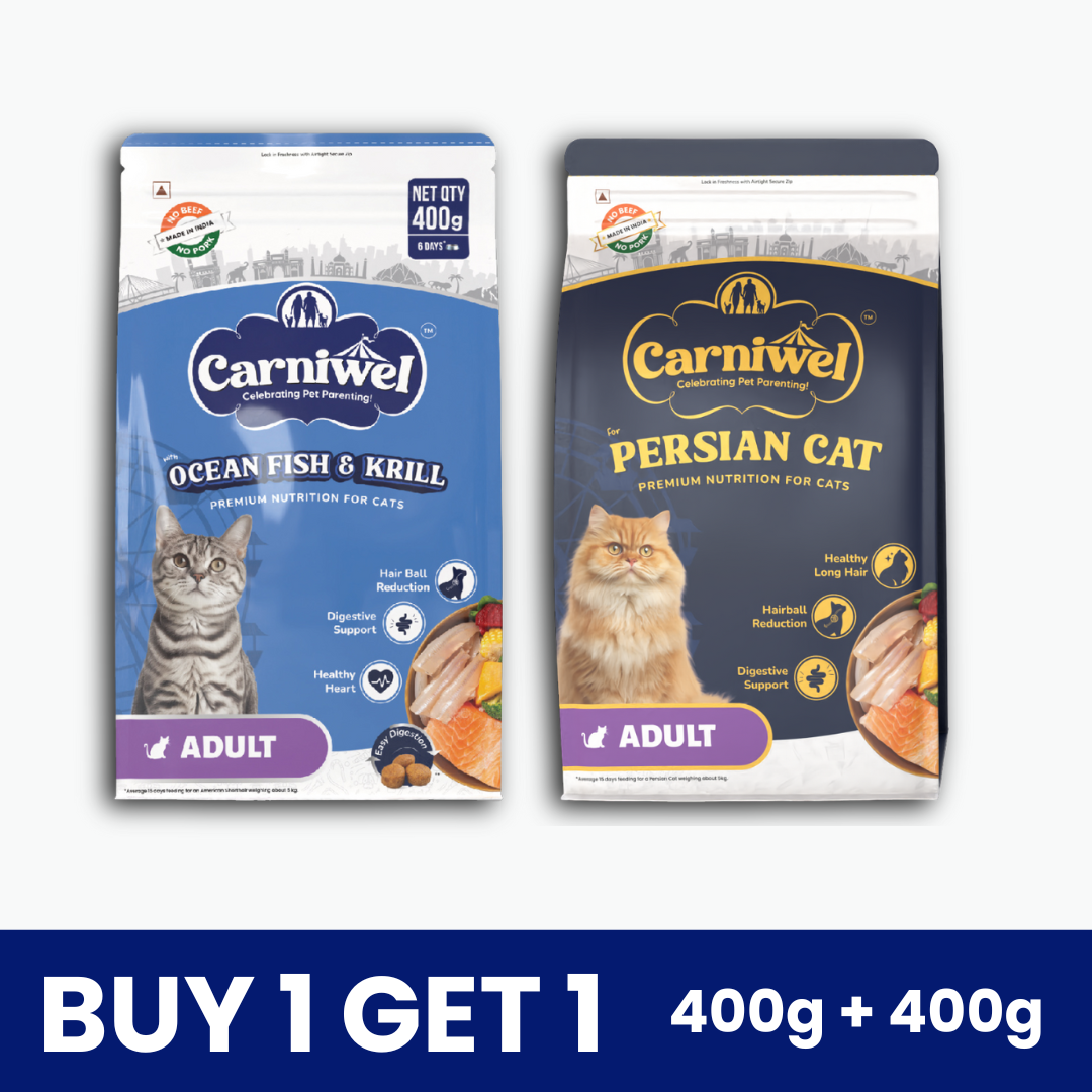 Carniwel Ocean Fish & Krill and Persian Cat Food, Adult (Pack of 2)